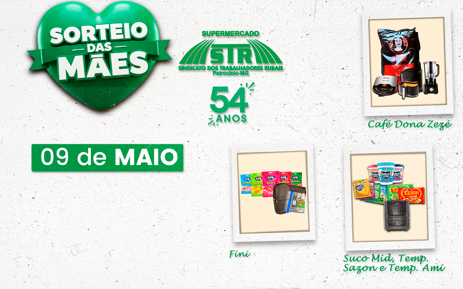 Supermercado do Sindicato STR realiza Sorteio de Dia das Mães no dia 09 de maio