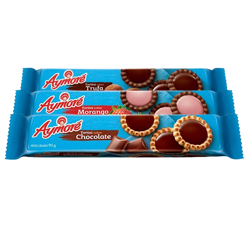 Biscoito Aymoré Tortini Flow 90gr Sabores