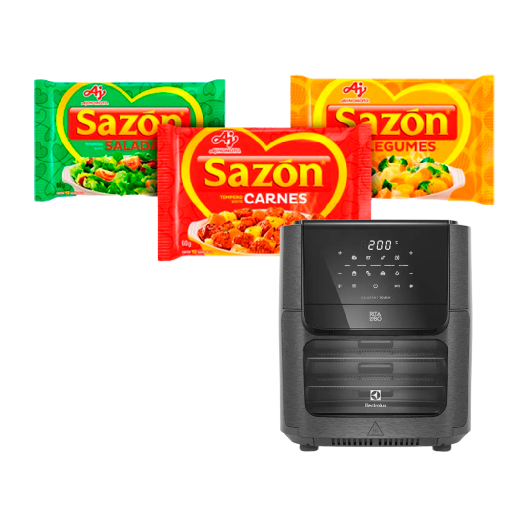 Temp. Sazón 60gr Variedades (Compre 03un. Ganhe 01 Cupom P/Conc. Á 01 Airfrayer)