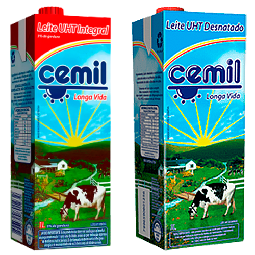 Leite Cemil Longa Vida 1lt Integral E Desnatado