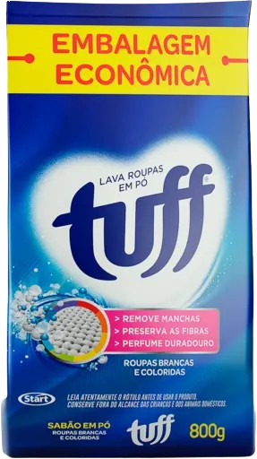 Sabão Em Pó Tuff Cx 800gr