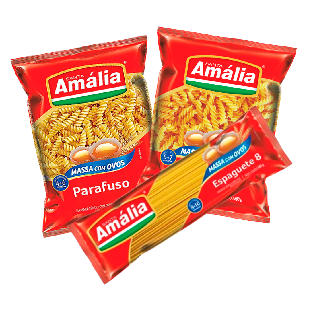 Macarrão Santa Amália C/Ovos 500gr Variedades
