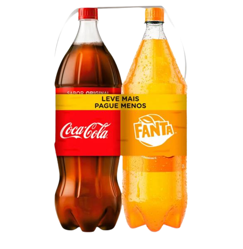 Kit 01 Coca Cola 2lt + 01 Fanta Laranja 2lt
