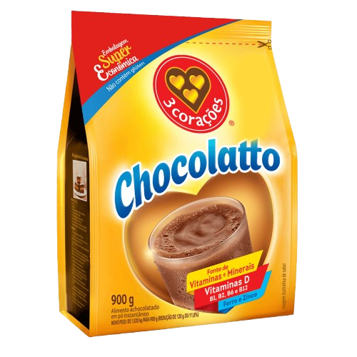 Achocolatado Chocolatto 3 Corações 900gr